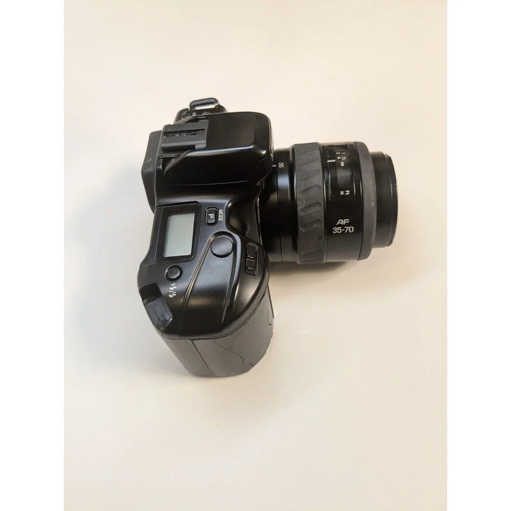 Minolta Maxxum 3xi 35mm SLR Film AF Camera Starter Kit w/ Flash, Case For Parts